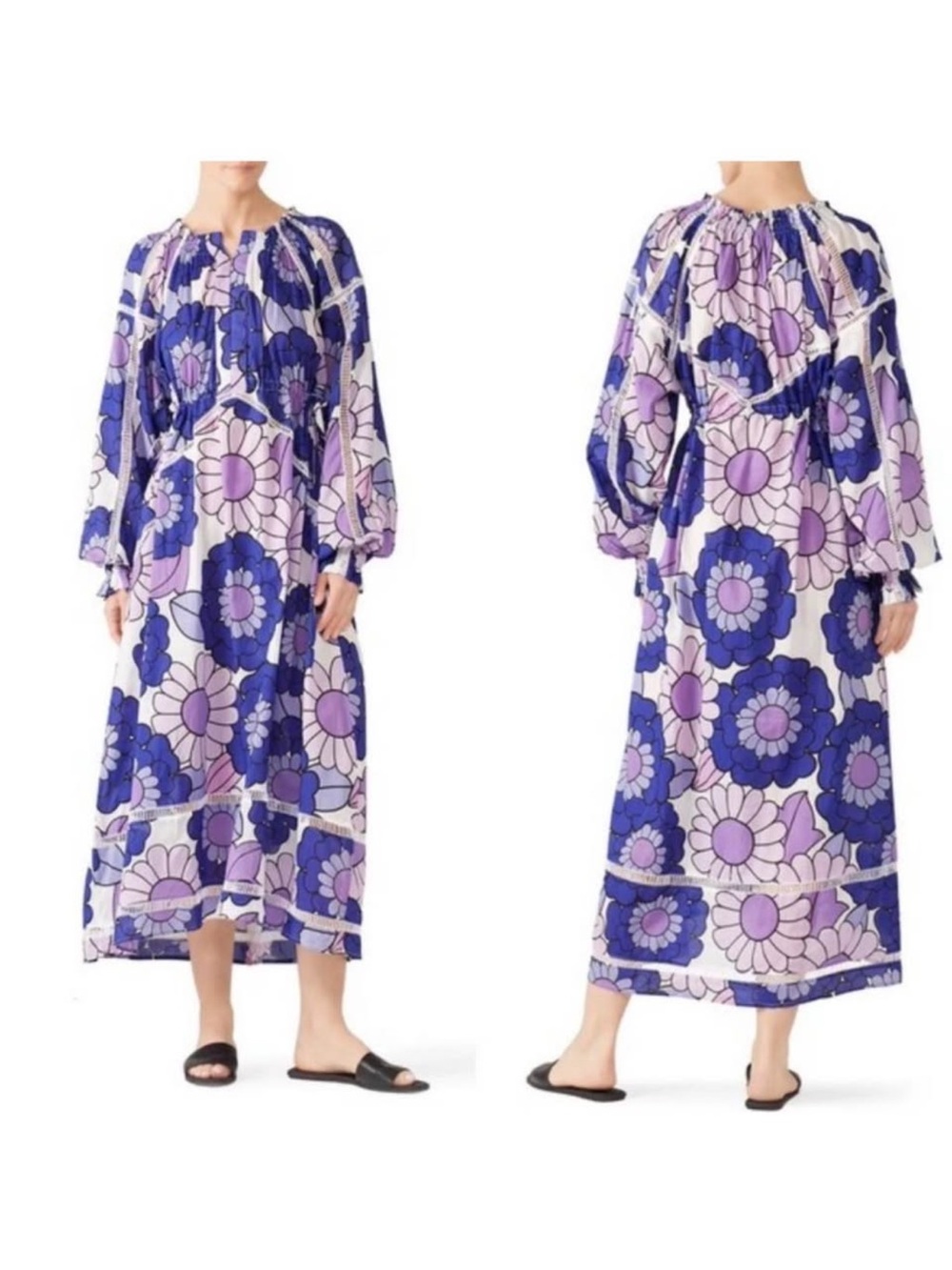 Dodo Bar Or Purple and Lavender Floral Maxi Dress